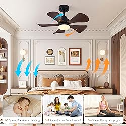 COCOSTAR Ceiling Fans with Lights and Remote/APP