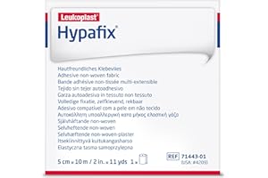 Hypafix Wide Area Fixation - For Securing Wound Dressings and Devices - 5 cm x 10 m, 1 Roll