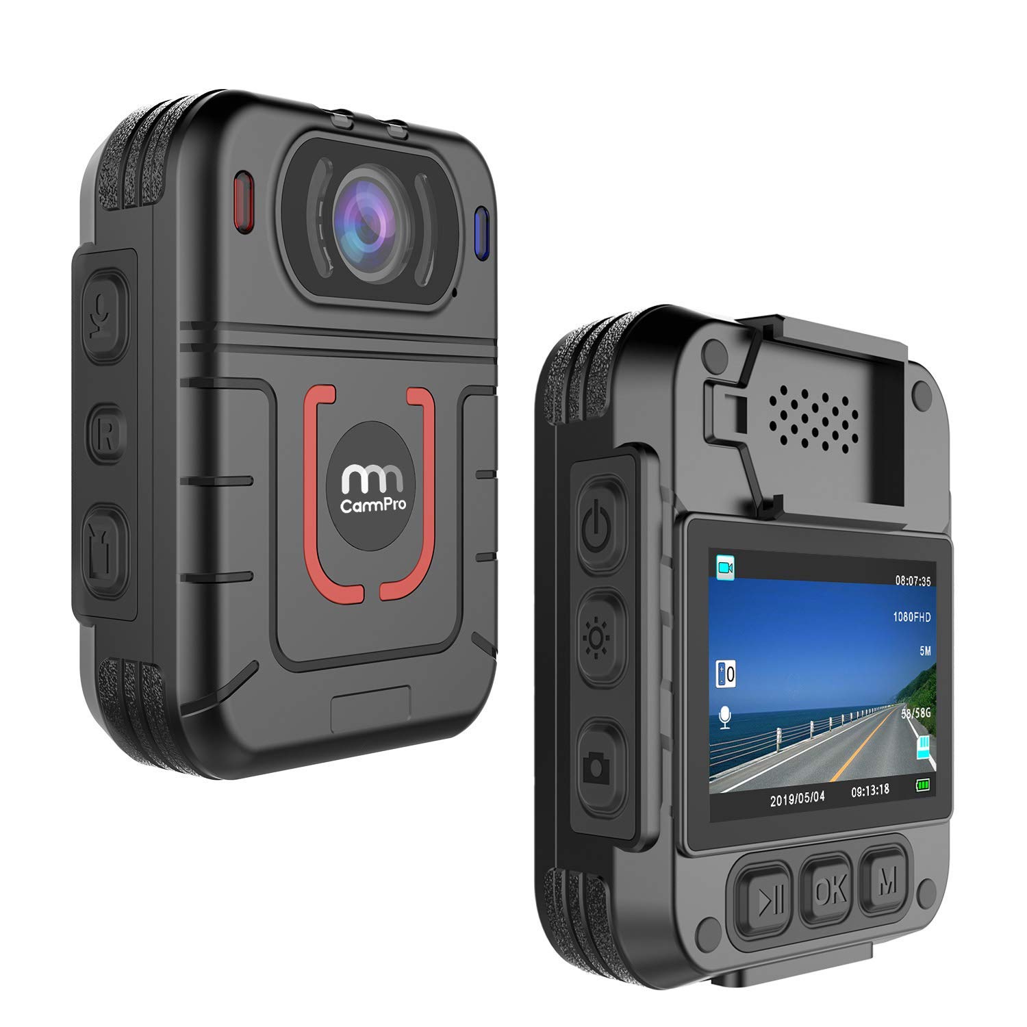 Buy CammPro M831 HD 1296P Body Camera, Night Vision Wearable Camera