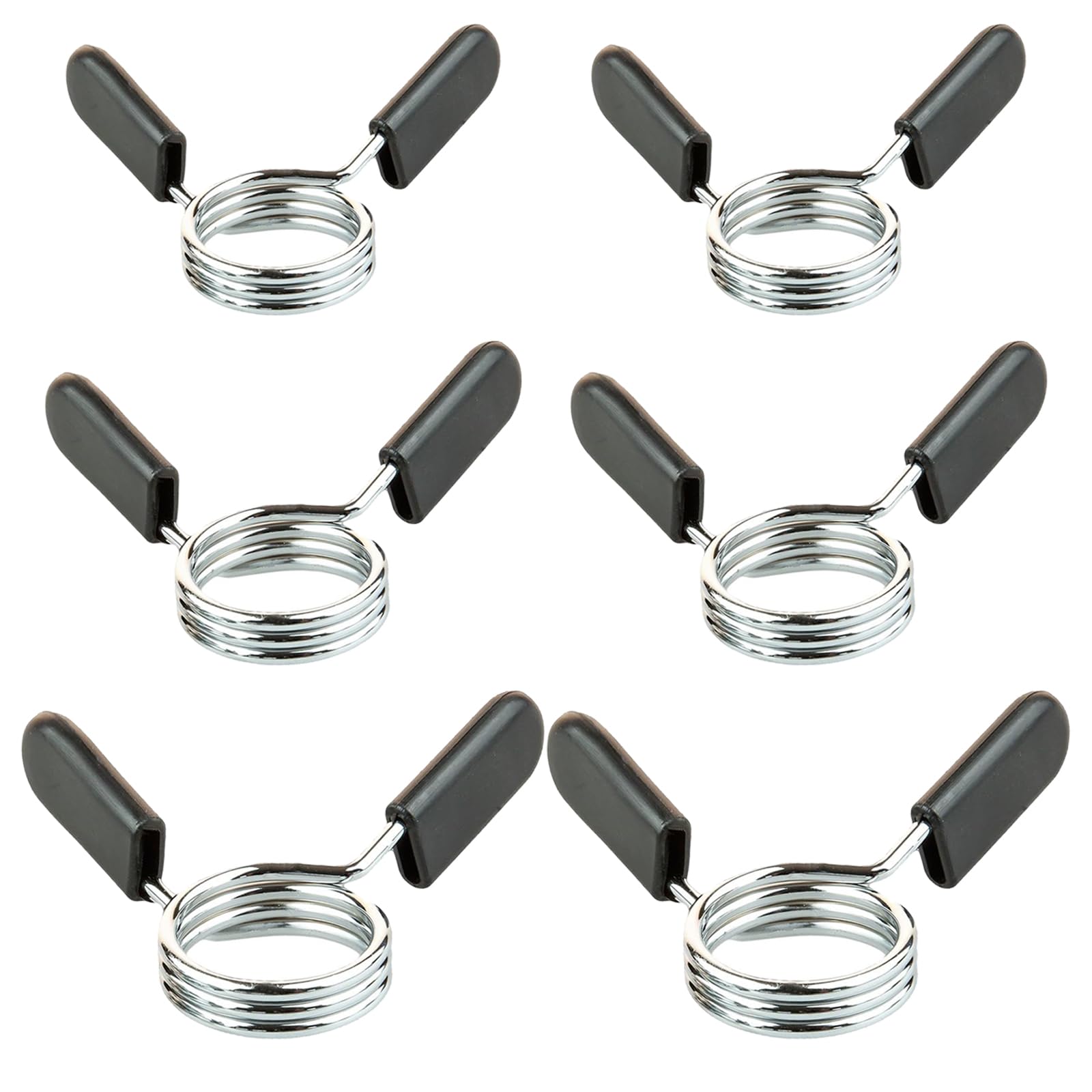 Lechengjia 6 Pcs Dumbbell Barbell Clamp Collars, Dumbbell Lock Clips for Many Gym Equipments, Weightlifting Bars, Strength Training Etc (25/28 / 30 mm)