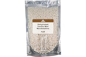Dehydrated Vanilla Mini Marshmallows 1LB – Freeze-Dried Malvaviscos de Vainilla, Bulk Candy Topping, Baking Mix, Hot Chocolate, DIY Desserts, Cookies, Cupcakes, Dessert Bars by ASOZI