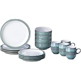 Denby 16-Piece Azure Coast Dinner Set, Set of 4