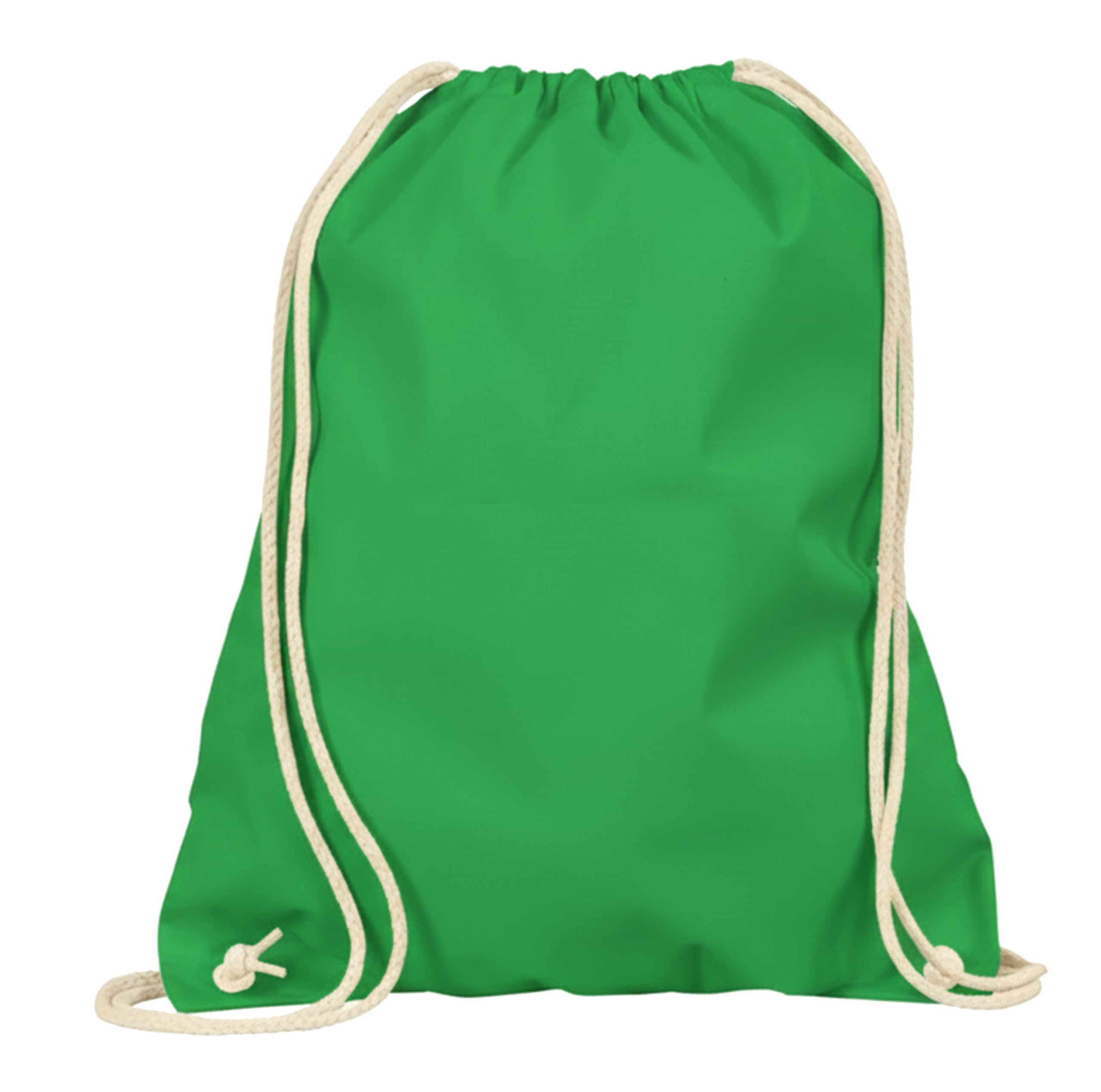 Veproli Cotton Gym Bag Sports Bag Drawstring Bag Gym Bag Jute School Backpack, meadow green, standard size, Casual