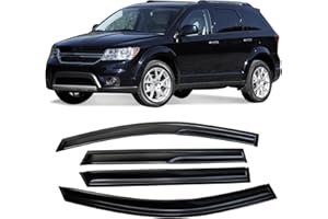 Arokzn 94072 Sunproof Waterproof Window Visors Rain Guards Deflector Replacement for 2008-2020 Dodge Journey