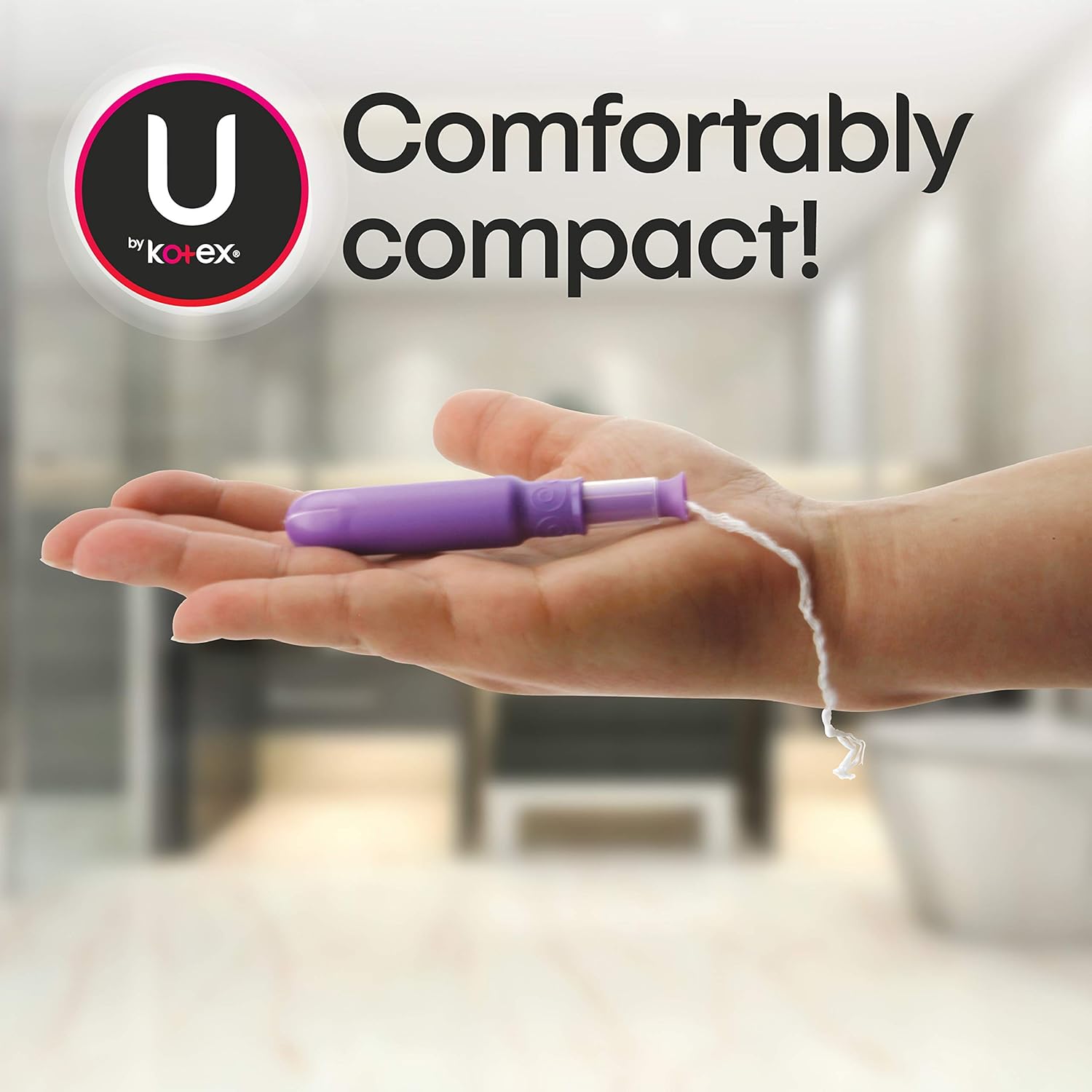 U by Kotex Click Compact Tampons, Regular Absorbency, Unscented, 45 Count (Packaging May Vary): Health & Personal Care