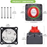 Spurtar Battery Isolator Switch 12-48V Dual Battery Disconnect 200A 1000A view 7