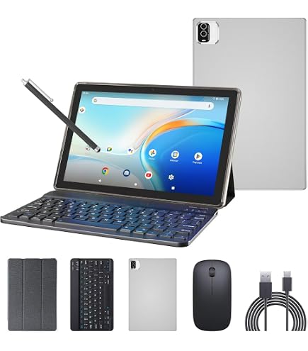 Amazon.com: Android 14 Tablet 2 in 1 Tablets 10 Inch Tablet with