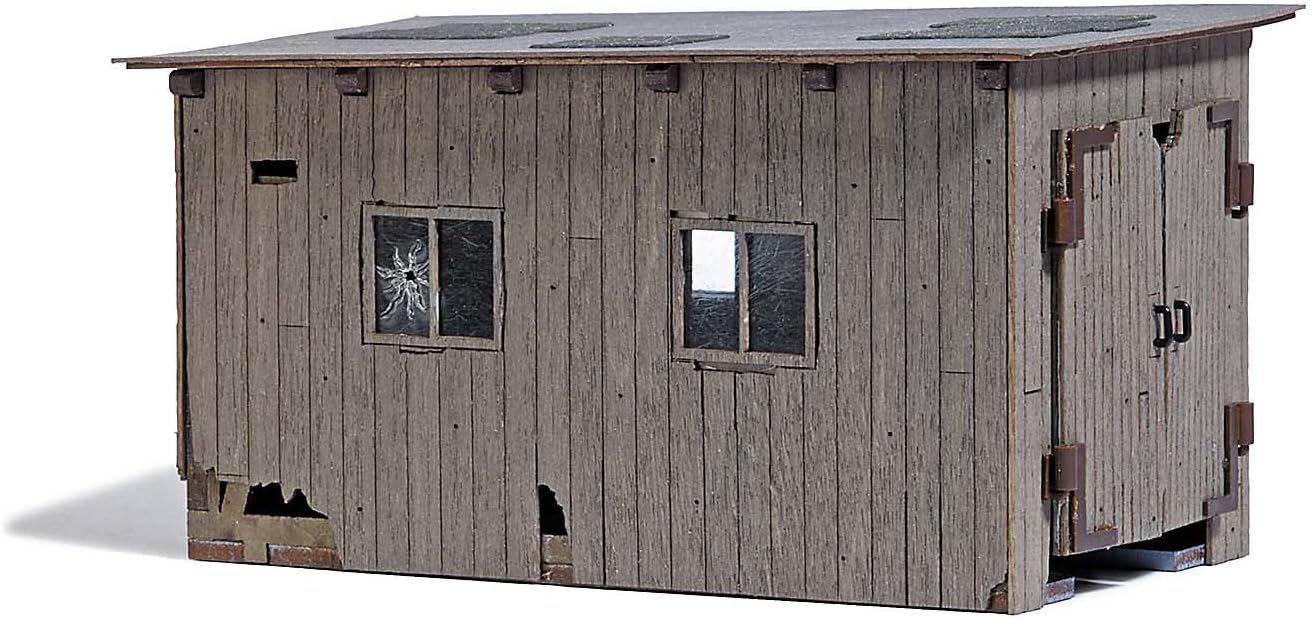 Busch 12381 Locomotive Shed Wood HO Structure Scale Model Structure