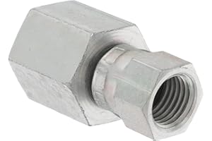 Eaton Aeroquip 2242-4-4S Female 37 Degree JIC Swivel to Female Pipe, JIC 37 Degree & NPT End Types, Carbon Steel, 1/4 JIC(f) x 1/4 NPT(f) End Size, 1/4" Tube OD, 1/4" Female Pipe Size