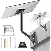 Compatible with Starlink Gen 3 Mounting Kit and Router Mount, 18 Inch Wall/ Roof Pipe Mount for V3 Satellite Dish, Router Mou