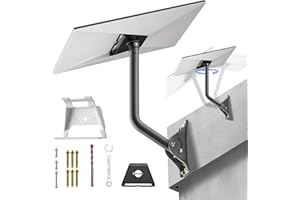 Starlink Gen 3 Mounting Kit, 18 Inch Wall Roof Pipe Mount for V3 Satellite Dish with Router Mount Bracket, Pole Adapter Acces