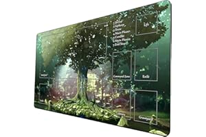 STORKY MTG Playmat, Game Play Mat for MTG TCG 24 x 14 inches Trading Card Inked Game Playmats with Storage Bag Smooth Rubber Surface Battle Game (Playmat 4)
