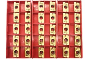 Zouzmin 30pcs APMT1604PDER -DP Face Milling Inserts Turning Inserts for End Mill Tool Holders Boring Bar Steel Cutting Replacement Inserts