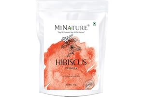 Mi Nature 100% Pure Hibiscus (Gudhal) Powder 114g (4 oz) | 100% Natural (Sabdariffa) Powderfor Hair Care, Face Pack, Tea & DI