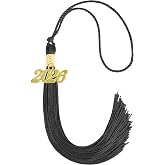 GRADFTY 2026 Tassel Graduation,Black Tassel 2026 for Grad Cap and Graduation Ceremony Accessory Decoration