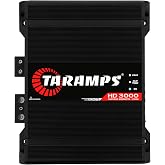Taramps HD 3000 Black 1 Ohm 3000W RMS Full Range Monoblock Car Amplifier | WIDE FREQUENCY CONTROL: 10Hz-20kHz response with variable HPF, LPF, Gain and Bass Boost for flexible sound tuning.