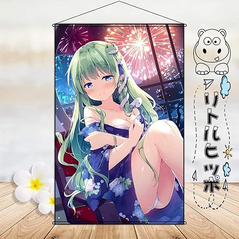 Amazon アマン ポスター 東方project 東方プロジェクト 東風谷早苗こちやさなえ タペストリー 家の装飾の漫画のキャラクターの壁画 アニメ おしゃれ アニメ 萌えグッズ 通販