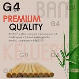 G4GADGET 300 Bamboo Skewers 26cm for BBQ Cocktail Shish Kabobs view 2