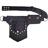 Vanlison Renaissance Waist Bag for Women - Lace Thigh Hip Bag in Black