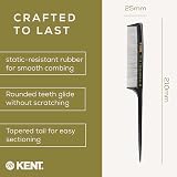 KENT Rat Tail Comb SPC82 210mm Fine Tooth Anti Static Heat Resistant Hair view 6