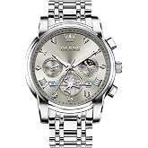 OLEVS Luxury Waterproof Big Face Stainless Steel Multifunction Mens Watches