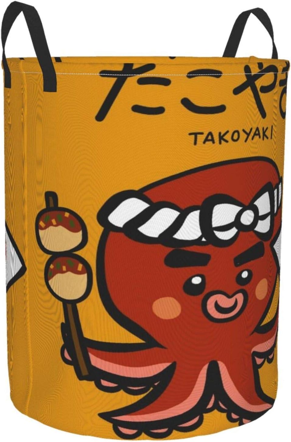 Amazon インテリア ランドリーバスケット ランドリーかご 大容量約60リットル 折りたたみ 洗濯カゴ 日本食たこ焼きタコ漫画ベクトルイラスト落書きスタイル 洗濯カゴ マウスパターン 収納ボックス 雑貨収納 防水 折りたたみ 取っ手付き かわいい 人気ダッズ 40x50cm