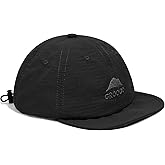 Croogo Quick Dry Short Brim Baseball Cap Soft Flat Bill Sun Hats Lightweight Trucker Caps Waterproof Umpire Short Bill Cap