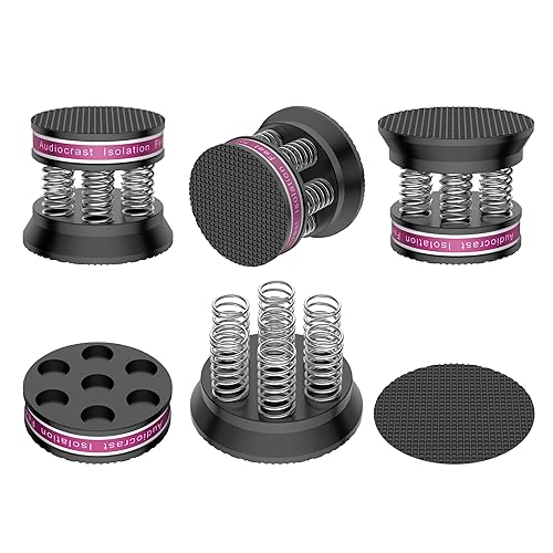 Audiocrast 4px Spring Speaker Spike Pads, Isolation Stand Feet
