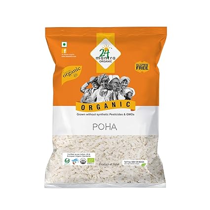 24 Mantra Organic Poha (Flattened Rice/Atukulu), 500g