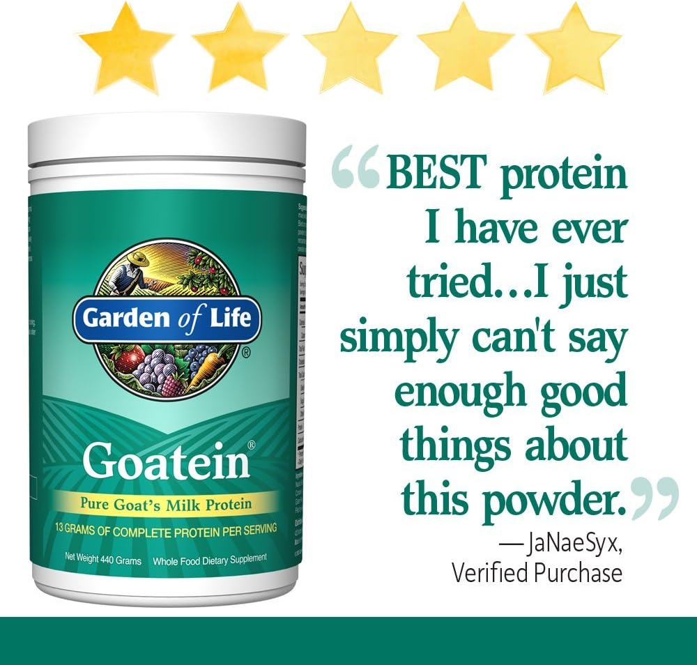 Garden of Life Protein Powder Goatein Complete Goat's Milk Protein