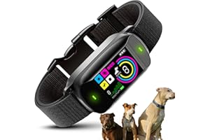 ABBIDOT Bark Collar - Adjustable 8 Sensitivity Levels, 6 Modes Anti-Bark Device, Rechargeable & Waterproof Collier Anti Aboie