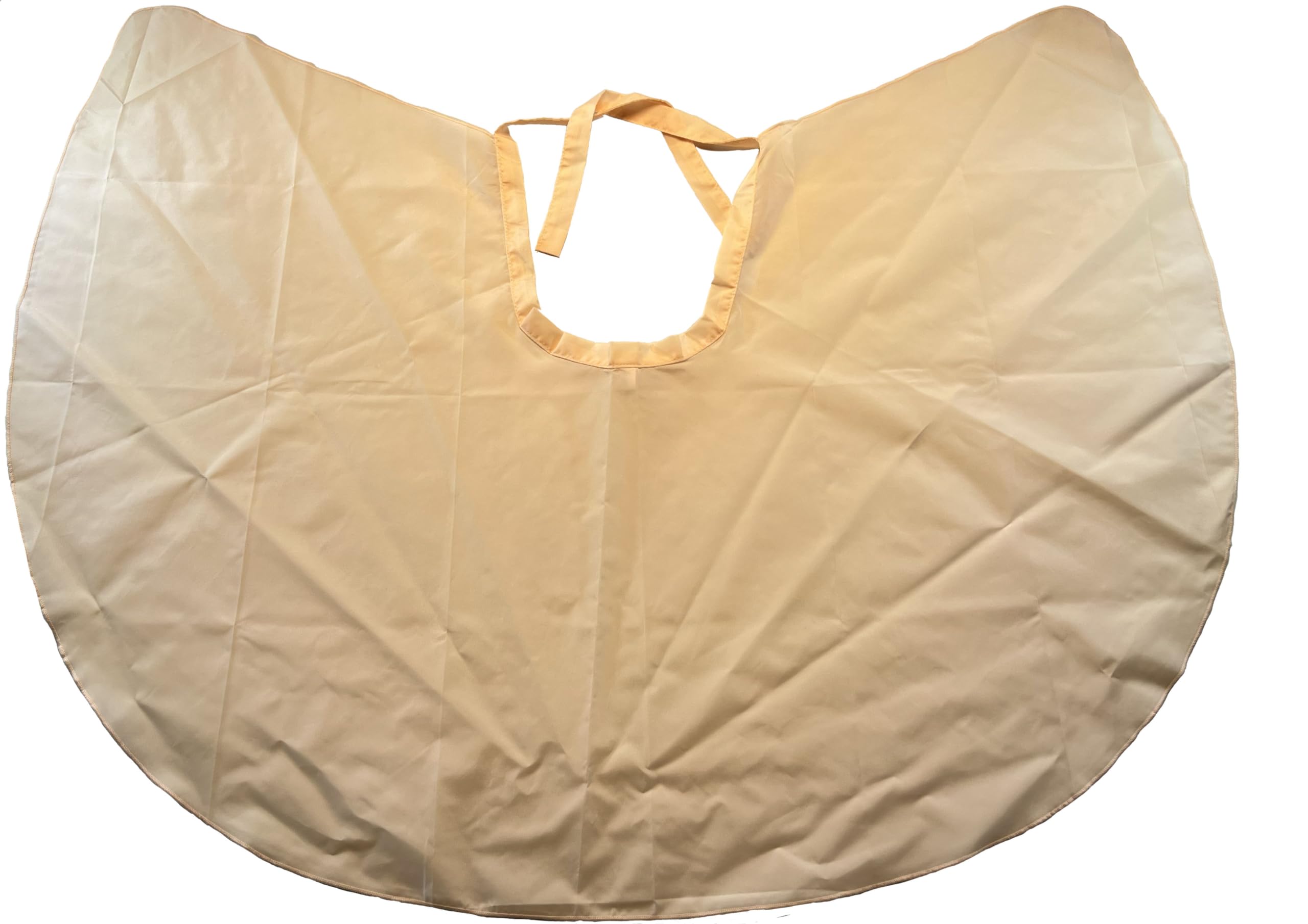 niavida Hairdressing Cape Short for Tying Combing Cape Approx. 96 x 78 Peach Pink Orange Washable Lightweight + Elegant for Hair, Cosmetics and Styling (71B Peach, peach, One Size