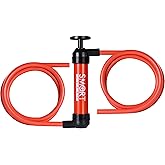 SMART JERRY Fluid Transfer Pump Automotive, Manual Hand Pump Siphon for Gas Oil and Liquids, Multi-Use Fuel Transfer Pump for