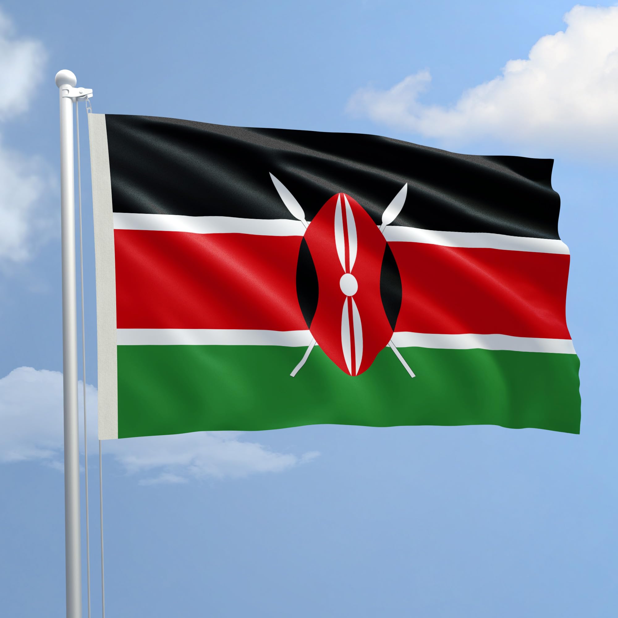 Nautical Flag Kenya in Fabric 70 x 100 – To Production