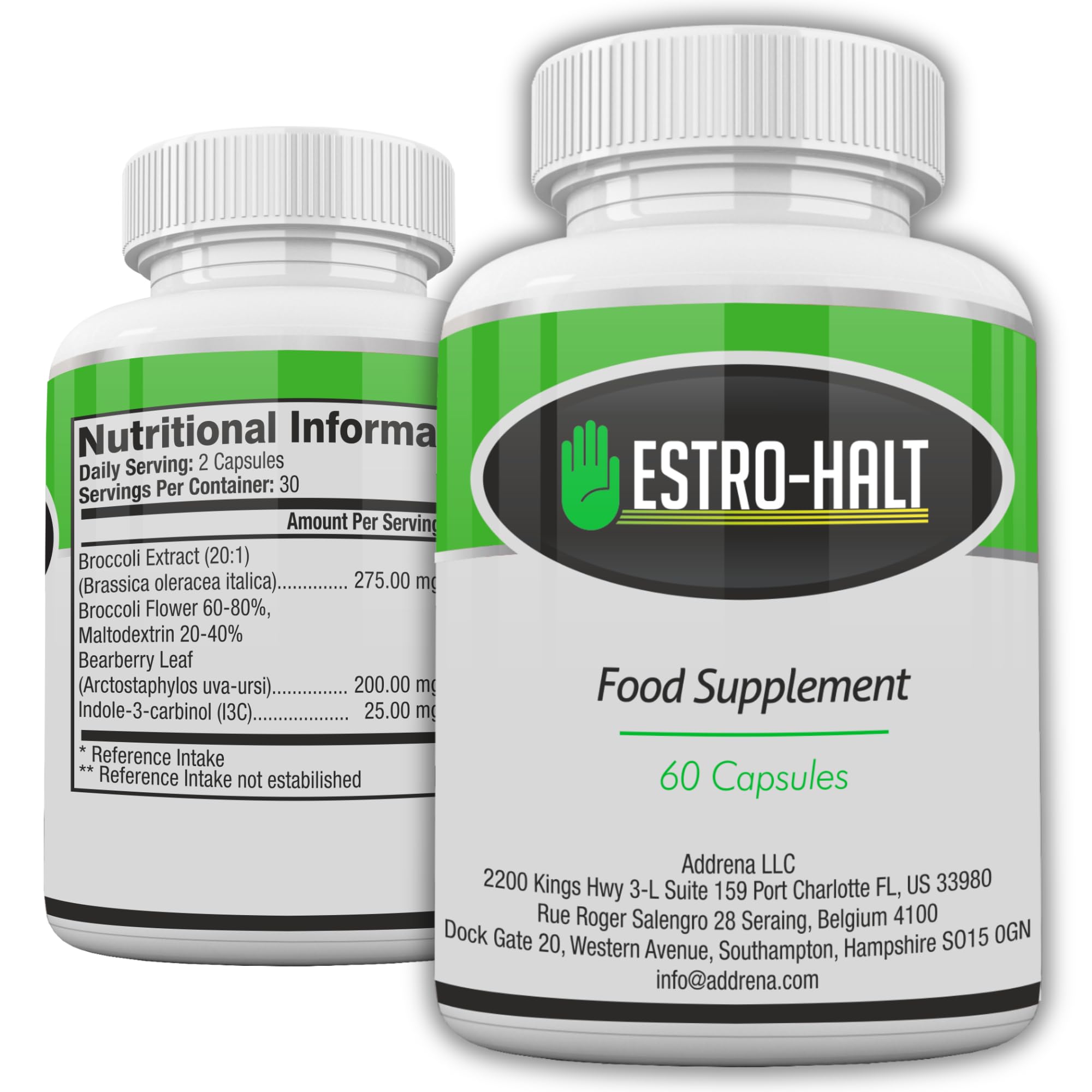 Estro-Halt- Advanced Estrogen Balance Support for Men & Women | Natural Indole-3-Carbinol & Broccoli Extract for Healthy Estrogen Metabolism | Anti-Bloating Support
