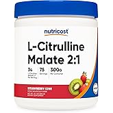 Nutricost L-Citrulline Malate 2:1 (300 Grams) (Strawberry Kiwi)