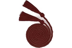 WSEPASCI Graduation Cords, Cords for Graduation 2025, Jujube Red Graduation Tassel Honor Cord 68 Inch Rayon Braided Cord, Honor Ropes with Tassels for 2025 Graduation Decoration for Students Master Doctoral