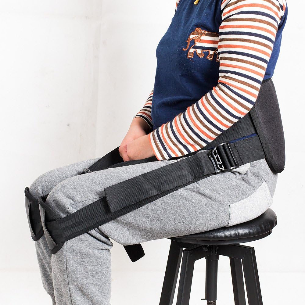 Support belt for better back whole day Lower Back Support Belt -Posture Correcting Harness & Relieve Sciatica, Keeps Back Straight While Seated, Suitable in Office or At Home or Outdoors（Black）: Home Improvement