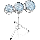 Gammon Percussion Roto Toms 6", 8", 10" Drum Set with Double Braced Stand &amp; Tunable Heads