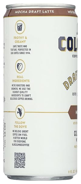 LA COLOMBE MOCHA DRAFT LATTE – 9 FL OZ – COLD-PRESSED ESPRESSO AND FROTHED MILK + DARK CHOCOLATE – MADE WITH REAL INGREDIENTS – GRAB AND GO COFFEE