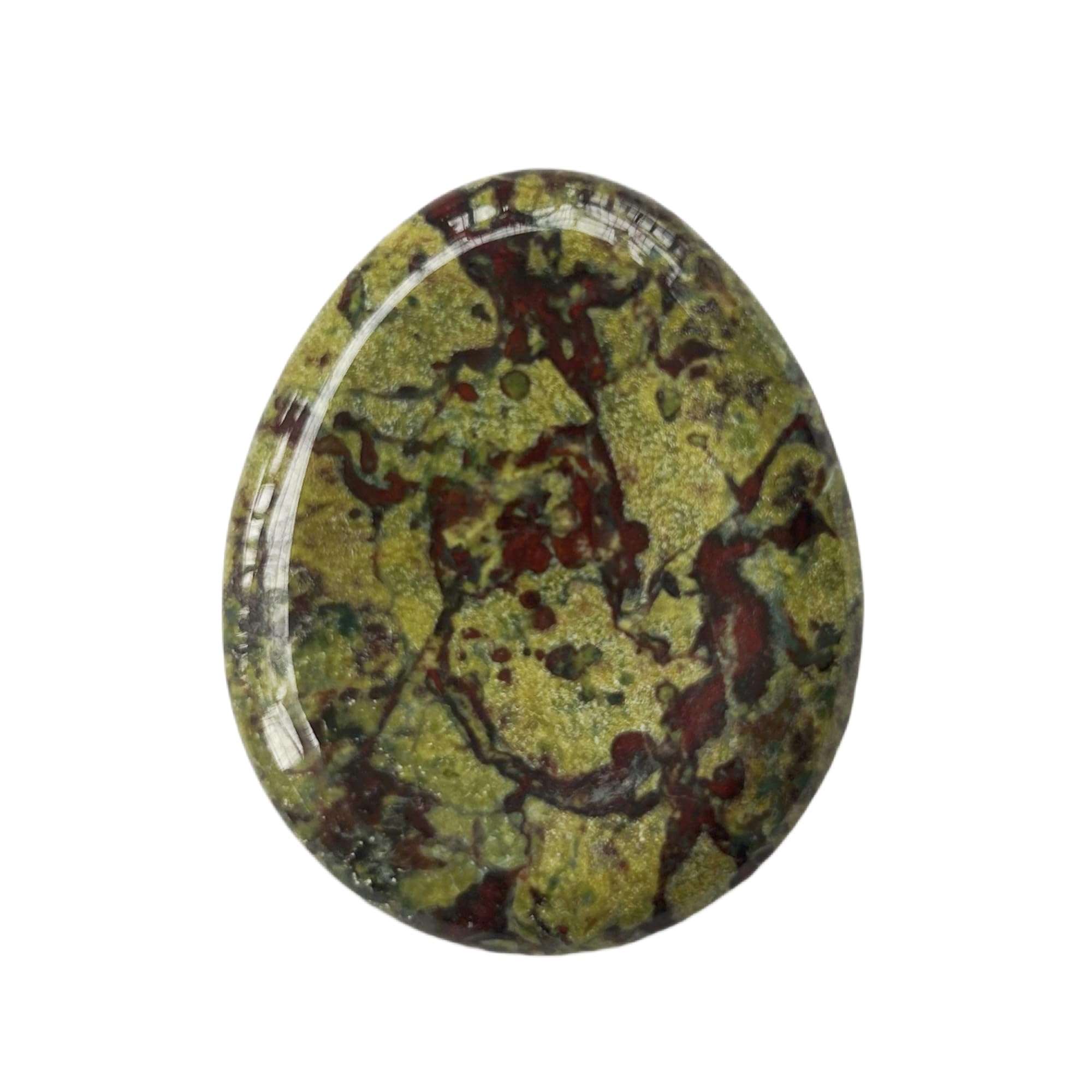 Manekieko Natural Dragon Blood Jasper Water Drop Chakra Thumb Worry Stone,Stress Relax Healing Reiki Crystal Pocket Palm Stones
