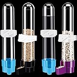 4 Pieces Automatic Bird Water Dispenser Bird Cage Waterer Feeder Bird Accessory Drinker Bottle for Hamster Parrot