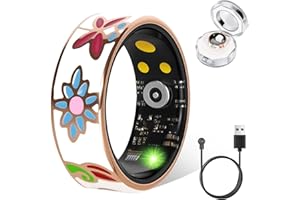 DSHKISK Smart Ring for Women &amp; Men, Fitness Tracker with Heart Rate, SpO2, Blood Pressure &amp; Sleep Monitoring, IP68 Waterproof, Long Battery Life, No Monthly Fees, for iPhone Android (7#&amp;Floral)3.9 out of 5 stars 1251 offer from $39.99