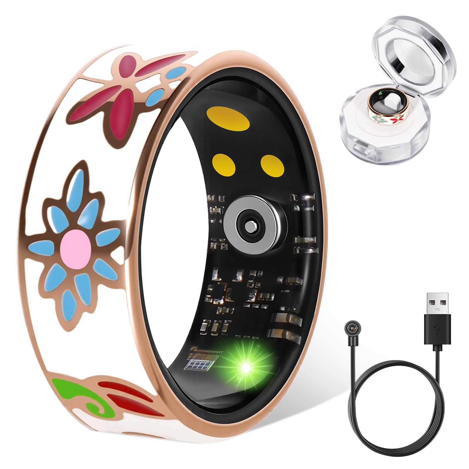 Smart Ring For Women Sleep Activity Fitness Record Daily Health Insights 7#