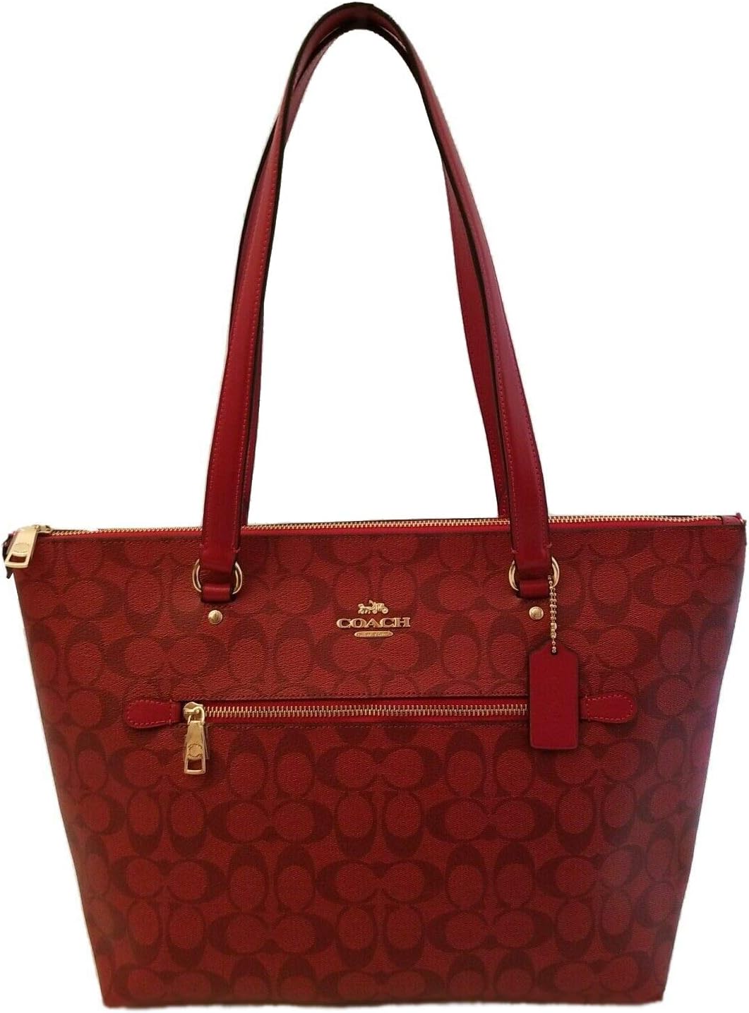 Coach Gallery Tote Shoulder Bag (Im/1941 Red) Amazon.sg Fashion