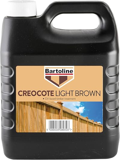 Bartoline Creocote Oil Timber Treatment 4L Shed Fence Trellis Wood Protection