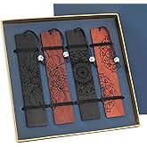 4 pcs Book Marks Set, Boho Book Markers, Bookmarks for Men Women Book Lovers Bookworm (Mandala Set)