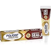 Poligrip Power Max Power Hold Plus Seal Denture Adhesive Cream, Denture Cream for Secure Hold and Food Seal, Flavor Free - 2.