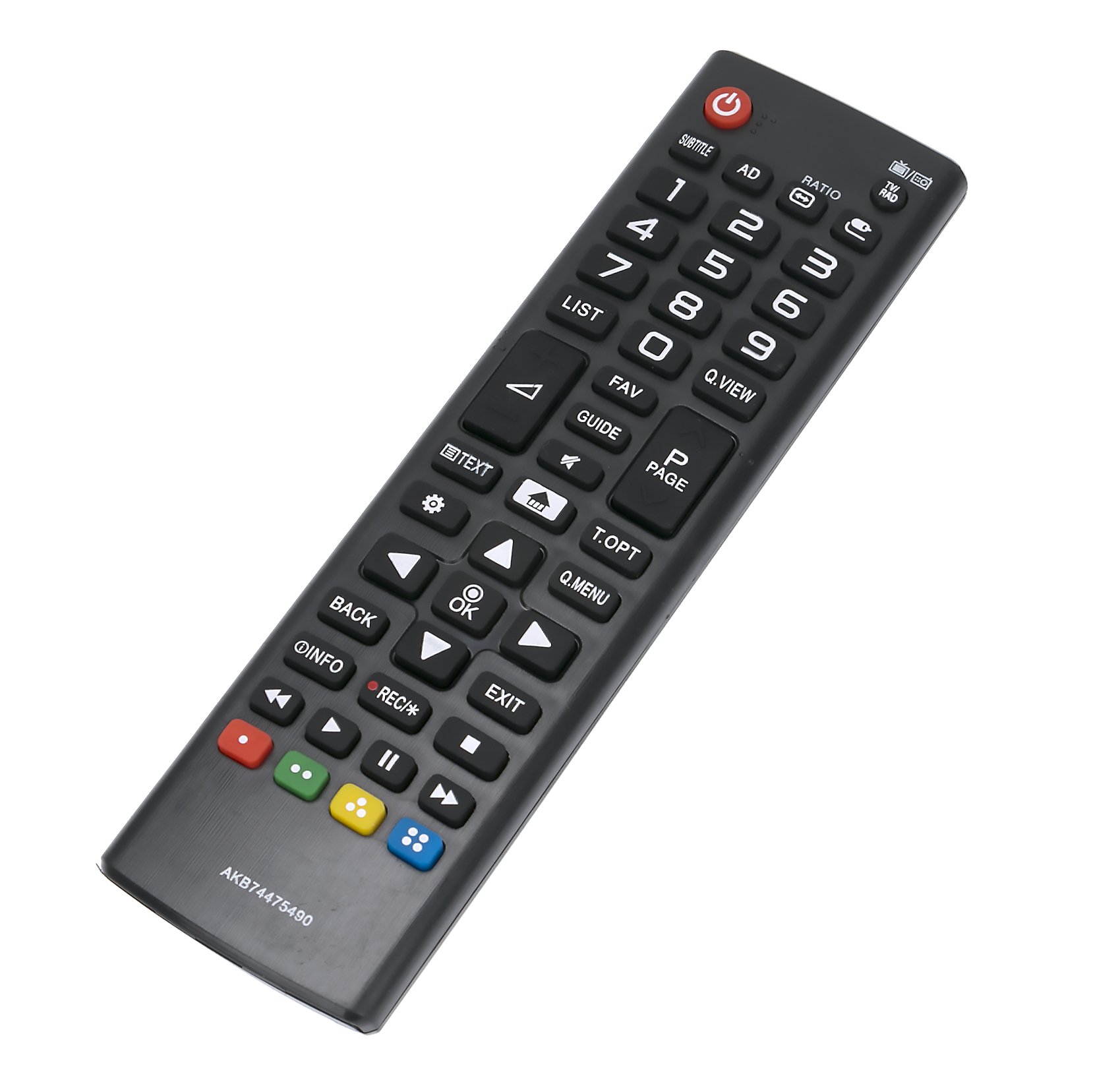 VINABTY AKB74475490 Remote Control Replacement fit for LG TV 32LH510B 32LH510U 24LW341C 28LW341C 32LK510BPLD 43LK5100PLA 49LK5100 32LH510 32LH530 49LH5100V 28LW341C 32LH513U 32LH519U sub AKB75095334