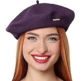 Classic Wool Berets for Women,Stylish French Beret Hats for Women Girls Lady Painters Hat